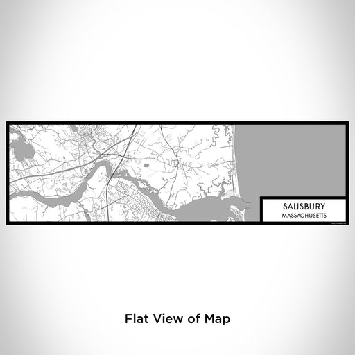 Flat View of Map Custom Salisbury Massachusetts Map Enamel Mug in Classic