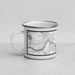 Left View Custom Salisbury Massachusetts Map Enamel Mug in Classic