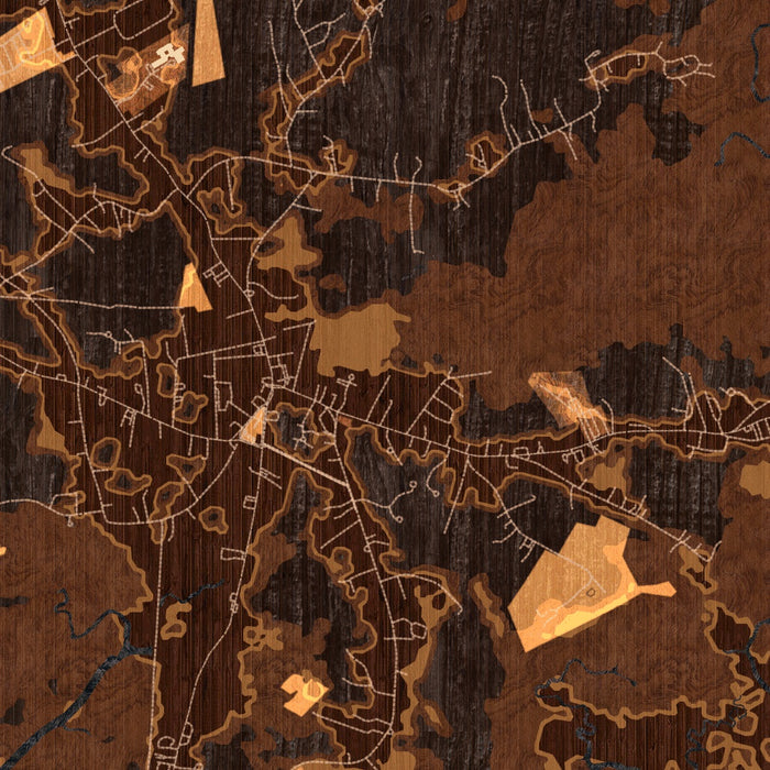 Salisbury Massachusetts Map Print in Ember Style Zoomed In Close Up Showing Details
