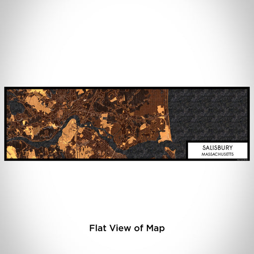 Flat View of Map Custom Salisbury Massachusetts Map Enamel Mug in Ember