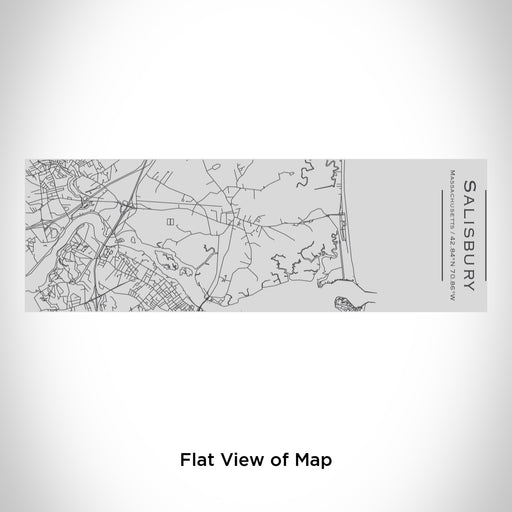 Rendered View of Salisbury Massachusetts Map Engraving on 10oz Stainless Steel Insulated Cup with Sipping Lid