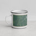 Left View Custom Salisbury Vermont Map Enamel Mug in Afternoon