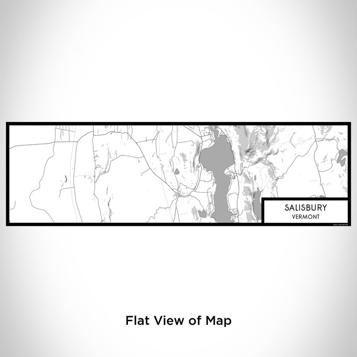 Flat View of Map Custom Salisbury Vermont Map Enamel Mug in Classic