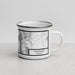 Right View Custom Salisbury Vermont Map Enamel Mug in Classic
