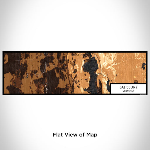 Flat View of Map Custom Salisbury Vermont Map Enamel Mug in Ember