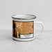 Right View Custom Salisbury Vermont Map Enamel Mug in Ember