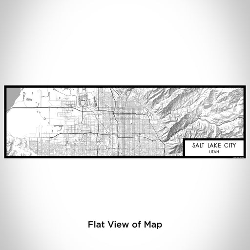 Flat View of Map Custom Salt Lake City Utah Map Enamel Mug in Classic