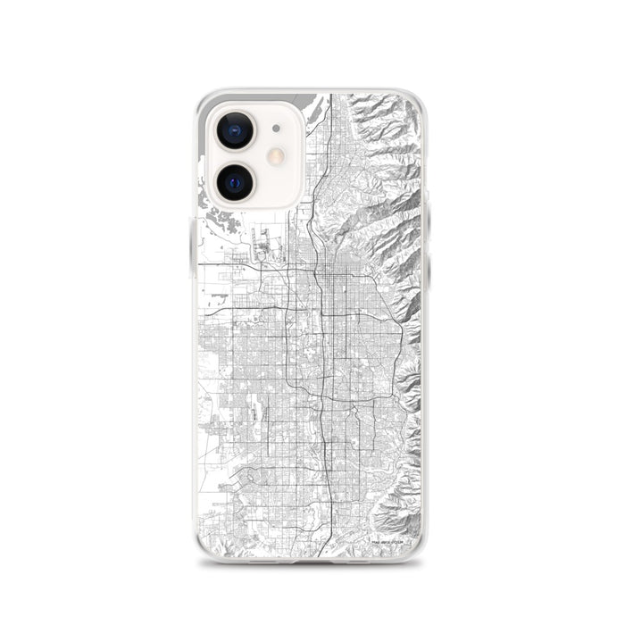 Custom Salt Lake City Utah Map iPhone 12 Phone Case in Classic
