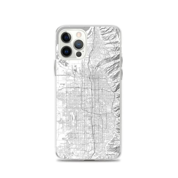 Custom Salt Lake City Utah Map iPhone 12 Pro Phone Case in Classic