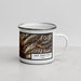 Right View Custom Salt Lake City Utah Map Enamel Mug in Ember