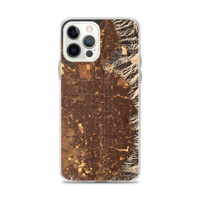 Custom Salt Lake City Utah Map iPhone 12 Pro Max Phone Case in Ember