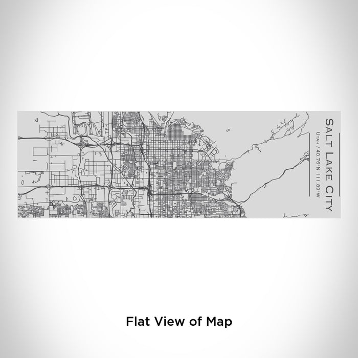 Rendered View of Salt Lake City Utah Map Engraving on 10oz Stainless Steel Insulated Cup with Sipping Lid