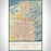 Salt Lake City Utah Map Print Portrait Orientation in Woodblock Style With Shaded Background