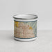 Front View Custom Salt Lake City Utah Map Enamel Mug in Woodblock