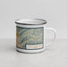 Right View Custom Salt Lake City Utah Map Enamel Mug in Woodblock