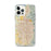 Custom Salt Lake City Utah Map iPhone 12 Pro Max Phone Case in Woodblock
