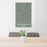 24x36 Salt Pond Mountain Virginia Map Print Portrait Orientation in Afternoon Style Behind 2 Chairs Table and Potted Plant