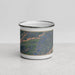 Front View Custom Salt Pond Mountain Virginia Map Enamel Mug in Afternoon