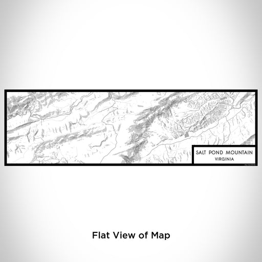 Flat View of Map Custom Salt Pond Mountain Virginia Map Enamel Mug in Classic