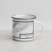 Right View Custom Salt Pond Mountain Virginia Map Enamel Mug in Classic