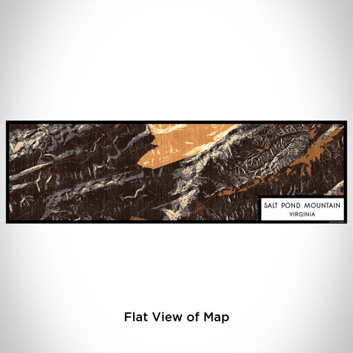 Flat View of Map Custom Salt Pond Mountain Virginia Map Enamel Mug in Ember