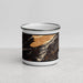 Front View Custom Salt Pond Mountain Virginia Map Enamel Mug in Ember