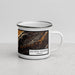 Right View Custom Salt Pond Mountain Virginia Map Enamel Mug in Ember