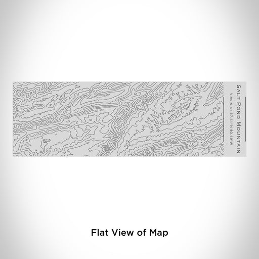 Rendered View of Salt Pond Mountain Virginia Map Engraving on 10oz Stainless Steel Insulated Cup with Sipping Lid