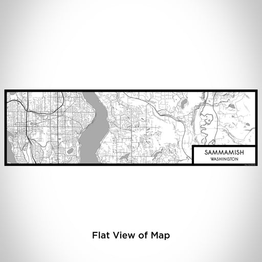 Flat View of Map Custom Sammamish Washington Map Enamel Mug in Classic