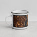Left View Custom Sammamish Washington Map Enamel Mug in Ember