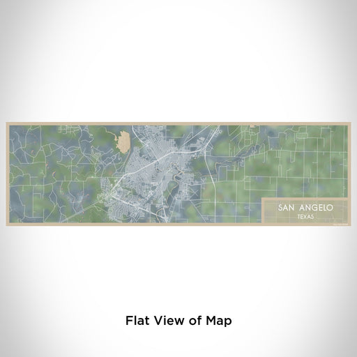 Flat View of Map Custom San Angelo Texas Map Enamel Mug in Afternoon