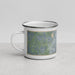 Left View Custom San Angelo Texas Map Enamel Mug in Afternoon