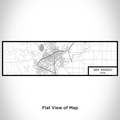Flat View of Map Custom San Angelo Texas Map Enamel Mug in Classic