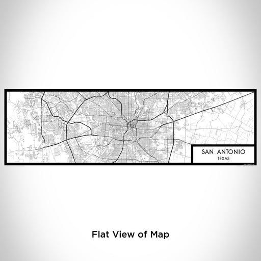 Flat View of Map Custom San Antonio Texas Map Enamel Mug in Classic