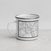 Left View Custom San Antonio Texas Map Enamel Mug in Classic