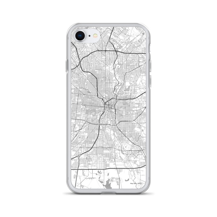 Custom San Antonio Texas Map iPhone SE Phone Case in Classic