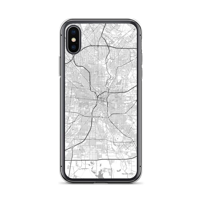 Custom San Antonio Texas Map Phone Case in Classic