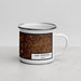 Right View Custom San Antonio Texas Map Enamel Mug in Ember