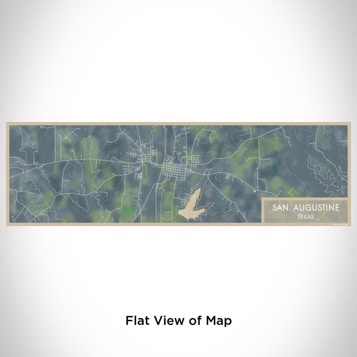 Flat View of Map Custom San Augustine Texas Map Enamel Mug in Afternoon