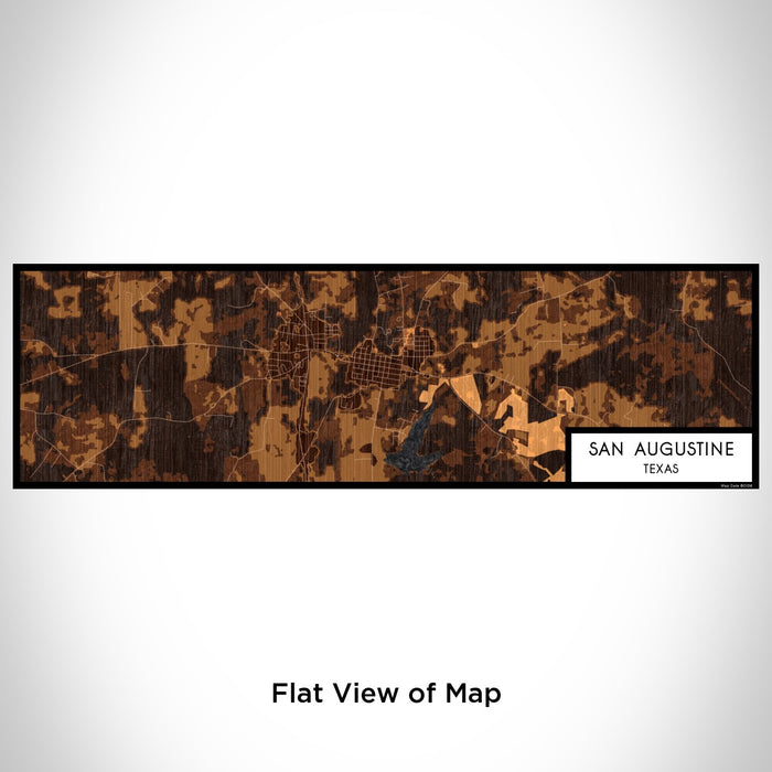 Flat View of Map Custom San Augustine Texas Map Enamel Mug in Ember