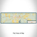 Flat View of Map Custom San Augustine Texas Map Enamel Mug in Woodblock