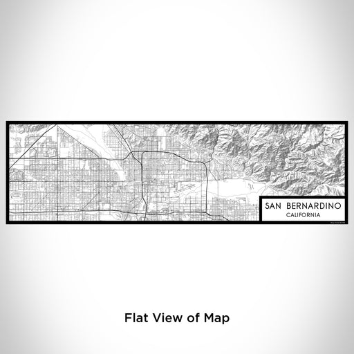 Flat View of Map Custom San Bernardino California Map Enamel Mug in Classic