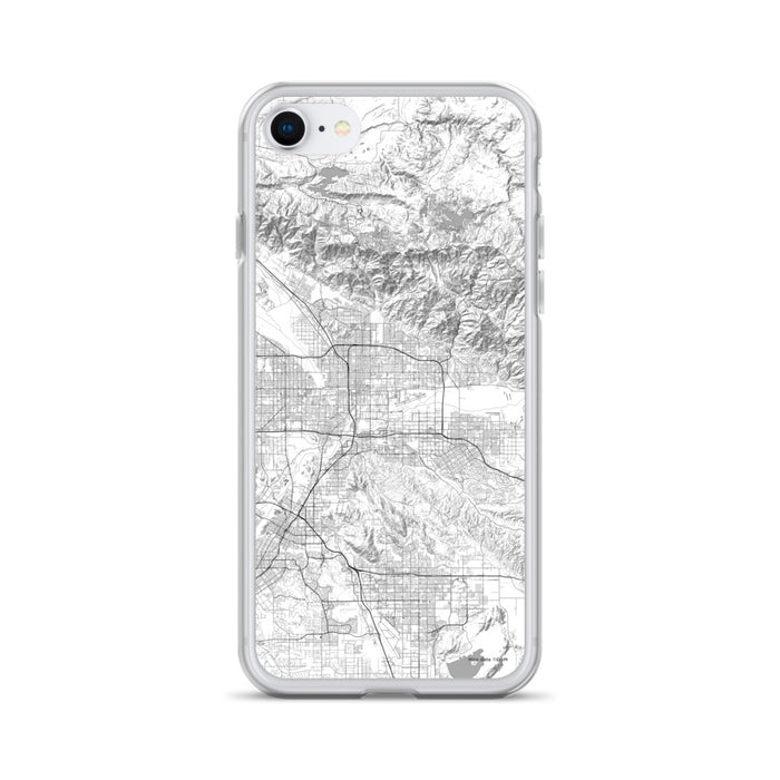 Custom San Bernardino California Map iPhone SE Phone Case in Classic