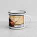 Right View Custom San Bernardino California Map Enamel Mug in Ember