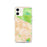 Custom San Bernardino California Map iPhone 12 Phone Case in Watercolor