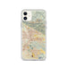 Custom San Bernardino California Map Phone Case in Woodblock