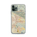 Custom San Bernardino California Map Phone Case in Woodblock