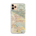 Custom San Bernardino California Map Phone Case in Woodblock