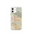 Custom San Bernardino California Map iPhone 12 mini Phone Case in Woodblock