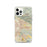 Custom San Bernardino California Map iPhone 12 Pro Phone Case in Woodblock